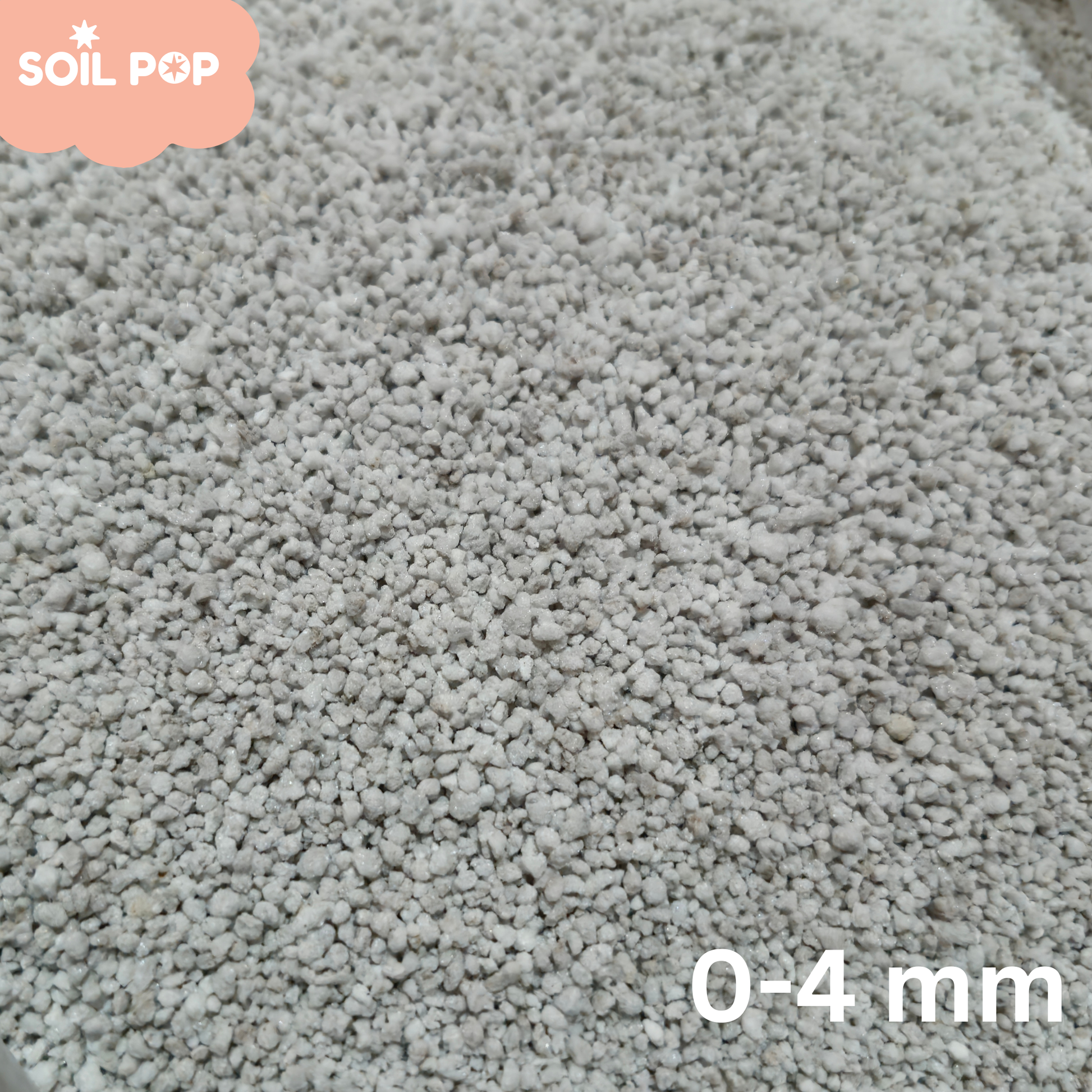 Perlite granules close-up white lightweight volcanic mineral for soil